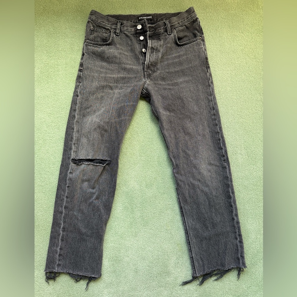 Balenciaga Charcoal Men's Jeans